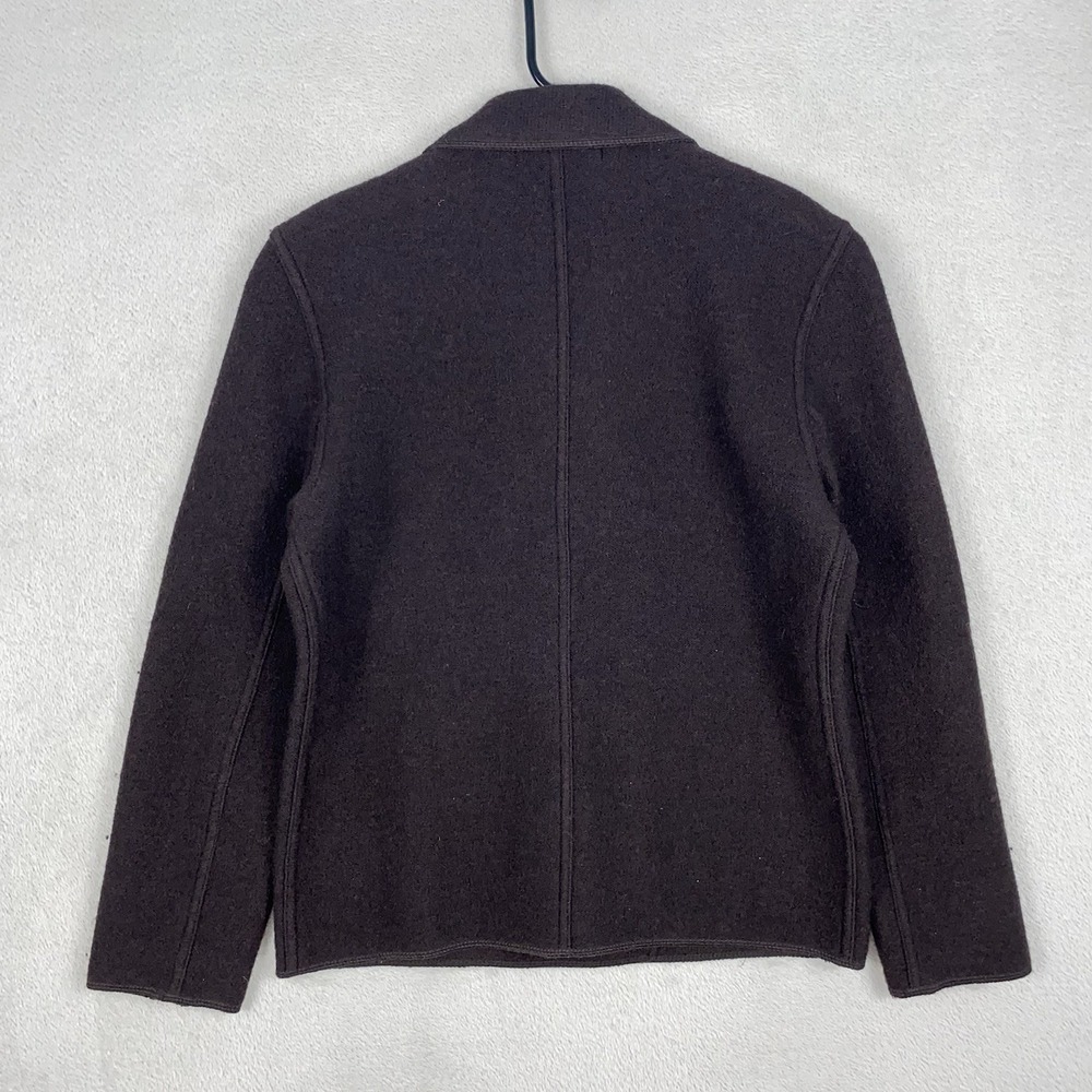 NWT Petite Sophisticate Double Breasted Wool Jacket Women's 3 Brown Quiet Luxury - Picture 8 of 8